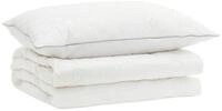 vidaXL Bett 90% G&auml;nsedaunen Bettw&auml;sche-Set FULDA 2 stk. 152 x 203 cm Sommer...