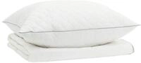 vidaXL Bett 90% G&auml;nsedaunen Bettw&auml;sche-Set FULDA 2 stk. 135 x 200 cm Sommer...