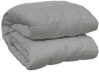 vidaXL Einziehdecke 200 x 200 cm Gewichtsdecke Grau 200x200 cm 9 kg Stoff...