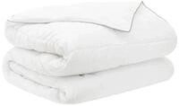 vidaXL Baumwollbettdecke Sommerdecke Wei&szlig; 200 x 220 cm Bambusfaser, Bezug:
