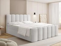 WFL GROUP Boxspringbett Serenity mit Bettkasten, Boucle oder Samt, hohes...