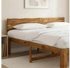 vidaXL Kopfteil vidaXL Kopfteil mit Live Edge ROSTOCK Natur 180 cm Massivholz...
