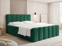 WFL GROUP Boxspringbett Serenity mit Bettkasten, Boucle oder Samt, hohes...