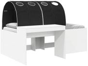 vidaXL Kinderbett 133,6 x 203,2 x 75,1 cm Bett mit Tunnel 4 pcs Artisian Eiche...