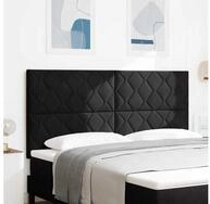 vidaXL Kopfteil vidaXL LED Kopfteil Schwarz 180 cm Samt