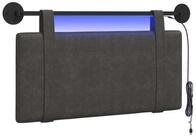 vidaXL Bett H&auml;ngendes Kopfteil Schwarz Antikes PU (1-tlg)