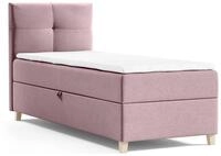 Beautysofa Boxspringbett Modern Boxspringbett mit Topper HELEN MINI...