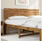 vidaXL Kopfteil vidaXL Kopfteil mit Live Edge ROSTOCK Natur 180 cm Massivholz...