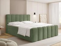 WFL GROUP Boxspringbett Serenity mit Bettkasten, Boucle oder Samt, hohes...