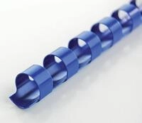 GBC Thermo-Bindemappe Binder&uuml;cken ibiCombs 8mm 21 Ringe blau VE=100 St&uuml;ck, (