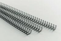 GBC Thermo-Bindemappe Drahtbinder&uuml;cken 21 Ringe 8mm VE=100 St&uuml;ck schwarz, (