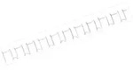 GBC Thermo-Bindemappe Drahtbinder&uuml;cken 21 Ringe 10mm VE=100 St&uuml;ck wei&szlig;, (