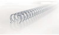 GBC Thermo-Bindemappe Drahtbinder&uuml;cken WireBind A4 5mm VE=100 St&uuml;ck silber, (