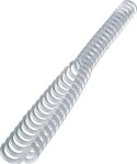 GBC Thermo-Bindemappe Binder&uuml;cken 34 Ringe 12mm frosted clear VE=50 St&uuml;ck, (
