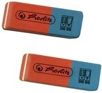 Herlitz Radiergummi Pelikan 8685703 Radierer 2 DG 36 rot/blau
