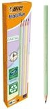 BIC Bleistift Evolution Pastel, (12-tlg), HB, ohne Radiergummi, holzfrei
