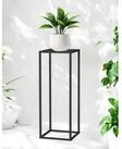 DanDiBo Blumenhocker Metall Schwarz Eckig 96587 Pflanzenst&auml;nder Hoch...
