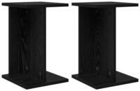 vidaXL Blumenst&auml;nder Pflanzenst&auml;nder 2 Stk. Schwarz Eichen-Optik 25 x 25,5 x...