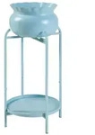 en.casa Blumenst&auml;nder, &raquo;Altena&laquo; Metall 60 x 27 x 27 cm Hellblau blau 27 cm x...
