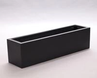 Elegant Einrichten Pflanzk&uuml;bel Pflanzk&uuml;bel Fiberglas Rechteckig 100x25x25cm
