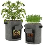 Spetebo Blumentopf XXL Kartoffel Pflanzsack - 2er Set / je 70 Liter (2er Set, 2...
