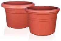 BigDean Blumentopf Pflanzk&uuml;bel aus Kunststoff rund (Set, 3 St., Blument&ouml;pfe),