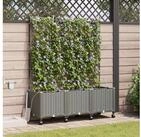 vidaXL Hochbeet vidaXL Garten Blumenk&uuml;bel mit Bew&auml;sserung und R&auml;dern 3 Stk.