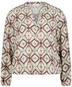 Klassische Bluse CARTOON "Casual-Bluse mit Muster", Damen, Gr. 34, bunt (nature,