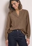 STREET ONE Langarmbluse aus softer Viskose beige 34 EU