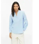 s.Oliver Langarmbluse Bluse Feincord-Bluse mit Stehkragen