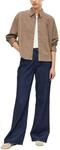 Langarmbluse S.OLIVER, Damen, Gr. 34, beige (taupe), Cord, Obermaterial: 68%