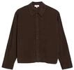 Langarmbluse S.OLIVER, Damen, Gr. 34, braun, Cord, Obermaterial: 68% Baumwolle, 32%