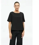 s.Oliver Kurzarmbluse Bluse Kurzarm-Bluse mit Rei&szlig;verschluss