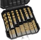 LuxusKollektion Spiralbohrer Spiralbohrer Set 99teilig Titan HSS 135 Grad...
