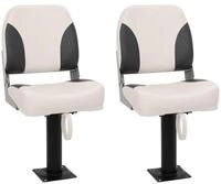 vidaXL Segelboot Bootssitze mit Podest 2 Stk. 360&deg; Drehbar, (2-St)