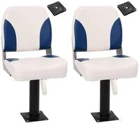 vidaXL Segelboot Bootssitze mit Podest 2 Stk. 360&deg; Drehbar, (2-St)