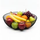 relaxdays Obstschale aus Metall, Eisen, (1-tlg), schwarz