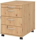 b&uuml;m&ouml; Rollcontainer office B&uuml;rocontainer - 3 Materialschubladen, Dekor:...