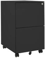 vidaXL Aktenschrank Aktenschrank mit Rollen Anthrazit 39x45x67 cm Stahl (1-St)