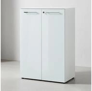 KADIMA DESIGN Aktenschrank Aktenschrank "Muenchen" 80x37x120cm, Glasfront...