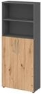 b&uuml;m&ouml; Aktenregal basic Aktenschrank, Dekor: Graphit/Asteiche