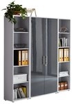 BMG M&ouml;bel Aktenschrank Office Edition 3 (Schrankwand Set, Mehrzweckschrank,