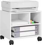 Woltu Aktenschrank (1-St) Druckertisch mit R&auml;dern, &uuml;rocontainer rollbar