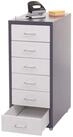 MCW Rollcontainer T851-6, 6 Schubladen mit Vollauszug, inkl. Etiketten und
