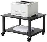 relaxdays Druckertisch mit Rollen, schwarz