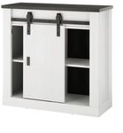 Furn.Design Aktenschrank Stove (B&uuml;rokommode in Pinie wei&szlig; Landhaus, 93 x 91...