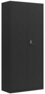 vidaXL Aktenschrank 90 x 40 x 200 cm Aktenschrank Schwarz 90x40x200 cm Stahl