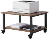 relaxdays Druckertisch mit Rollen, Industrial-Schwarz