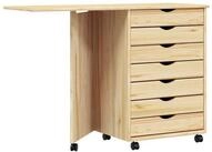 vidaXL Aktenschrank 105,5 x 39 x 74,5 cm Aktenschrank Rollwagen mit...