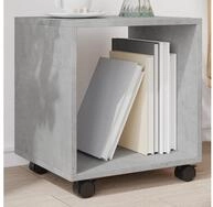 vidaXL Beistelltisch vidaXL Rollschrank Betongrau 37x33x42,5 cm Holzwerkstoff